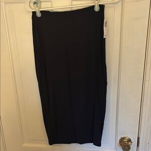 Old Navy Black Midi Pencil Skirt
